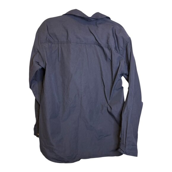 Carhartt Shirt Men's Size Medium Flame Resistant Cat 2 Twill Navy blue - Picture 2 of 3